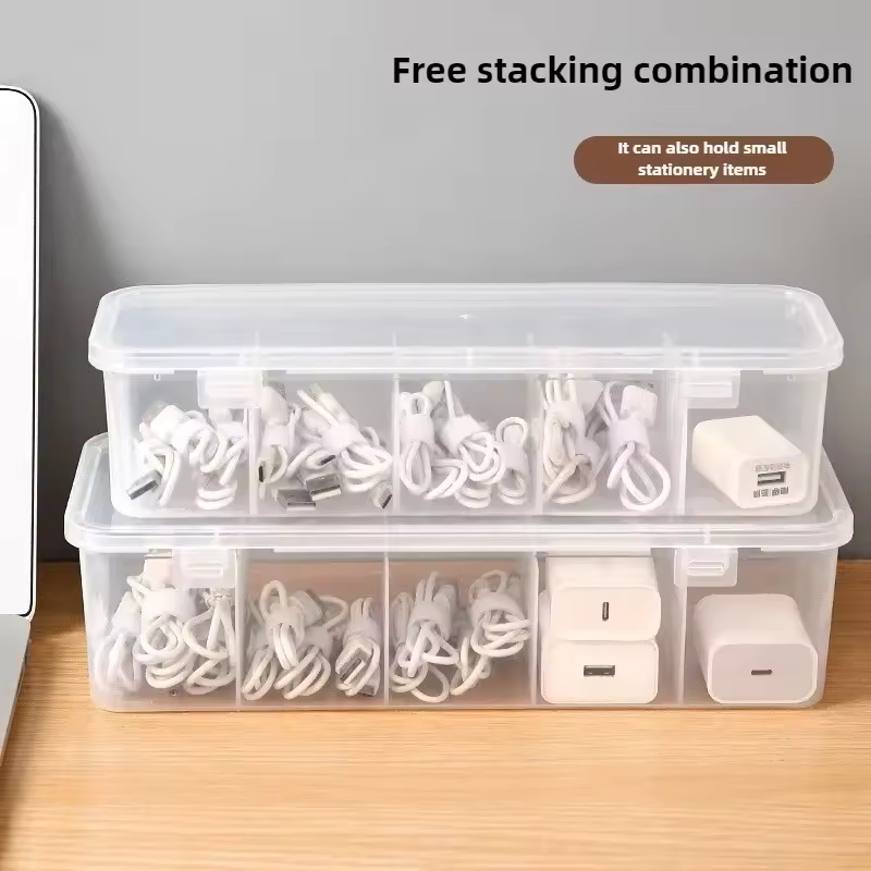 Transparent Data Cable Organiz - مراجعة Cable Management Box وسعره