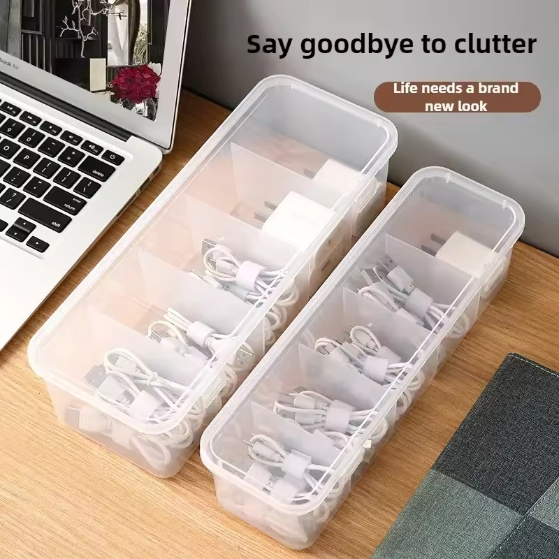 Transparent Data Cable Organiz - مراجعة Cable Management Box وسعره