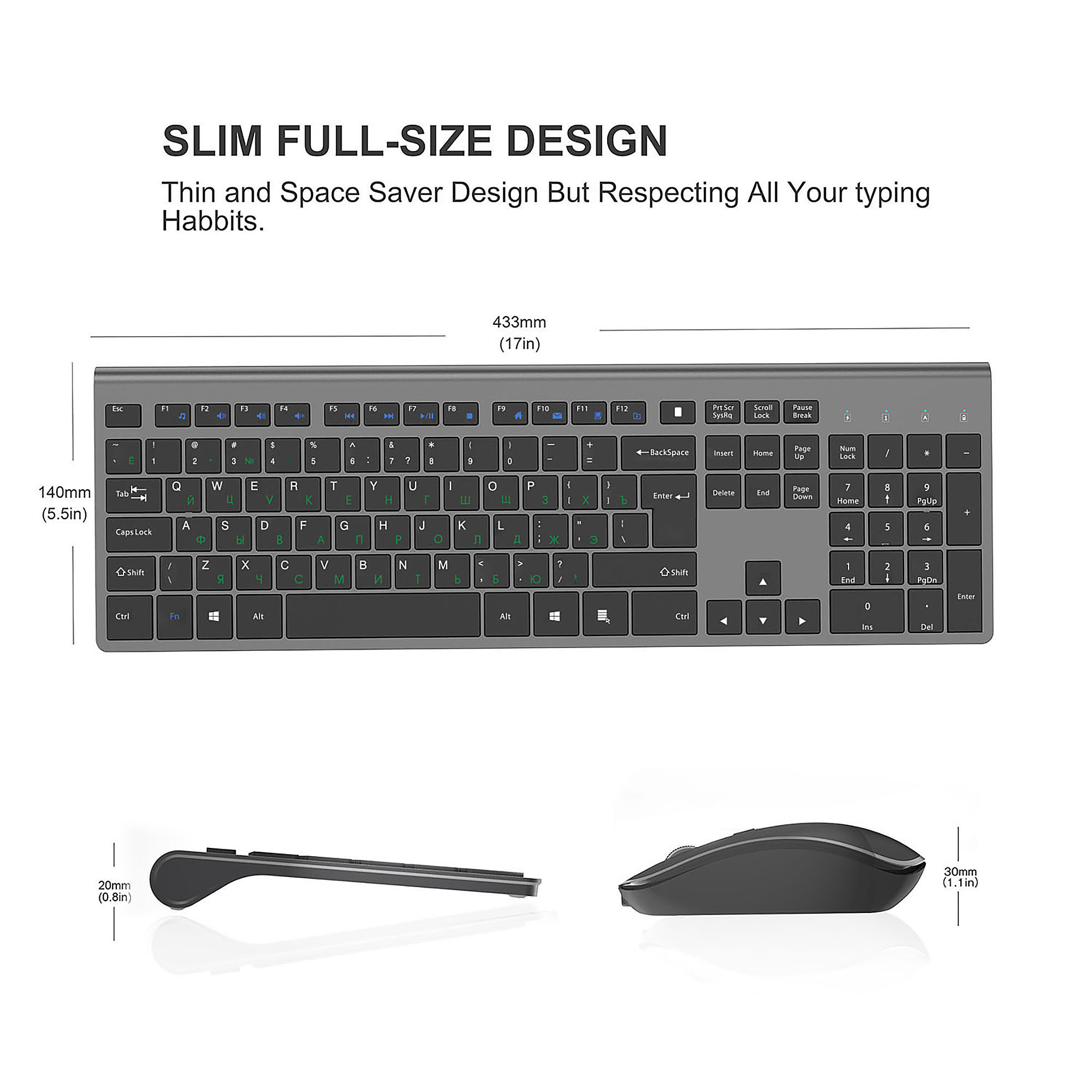 2.4G Rechargeable Wireless Key - مراجعة Home Office For Mac وسعره
