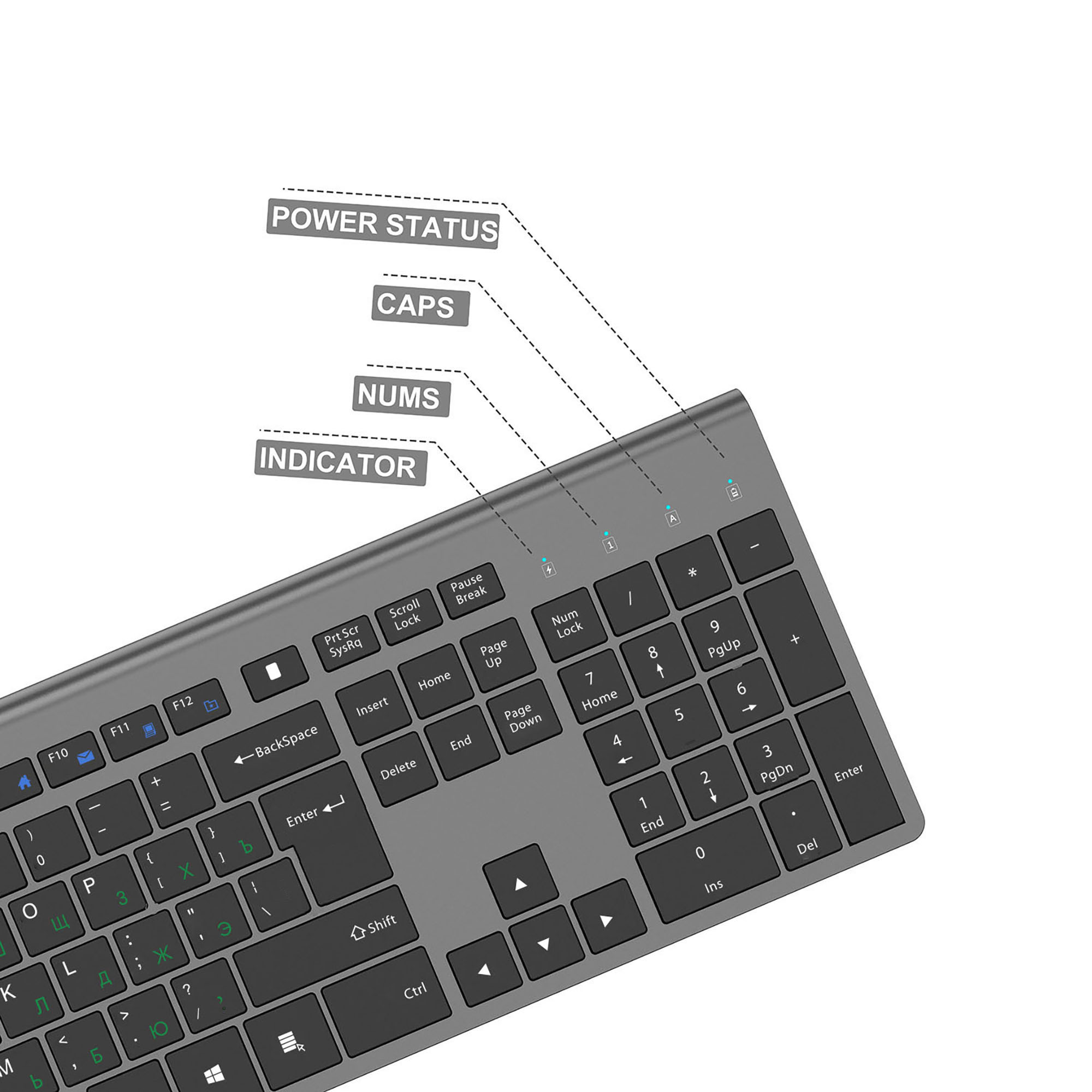 2.4G Rechargeable Wireless Key - مراجعة Home Office For Mac وسعره