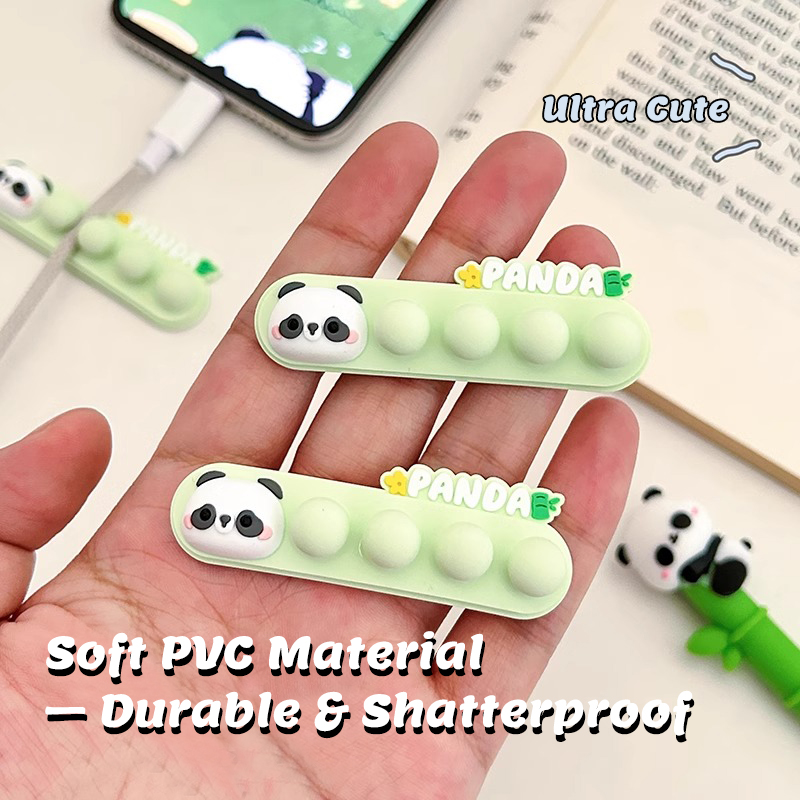 Cartoon Panda Cable Holder: Se - مراجعة Cable Management Box وسعره