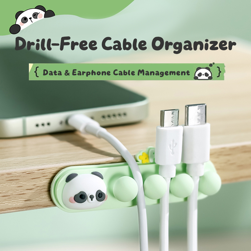 Cartoon Panda Cable Holder: Se - مراجعة Cable Management Box وسعره