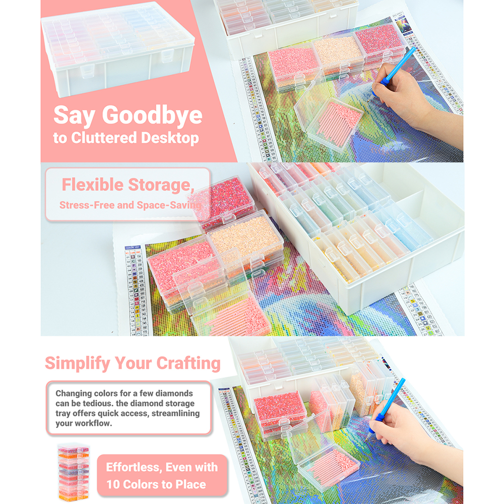 HOMFUN Diamond Painting Tray S - مراجعة Rolling File Cart وسعره