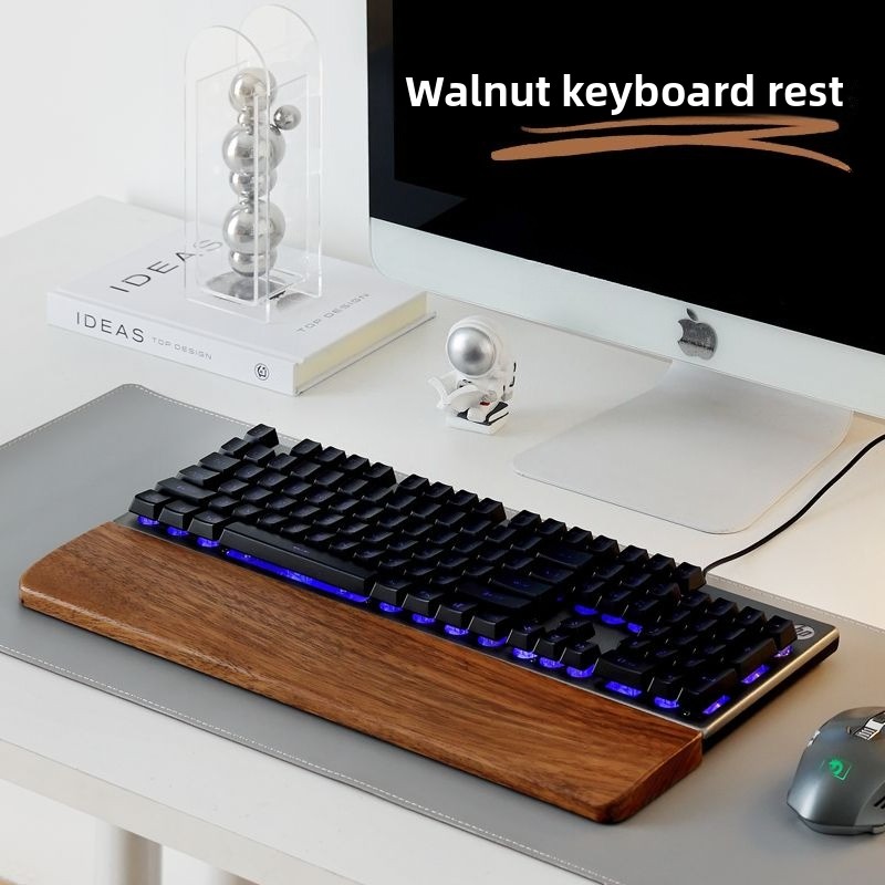 Solid Wood Keyboard Palm Rest  - مراجعة Wrist Rest Pad وسعره