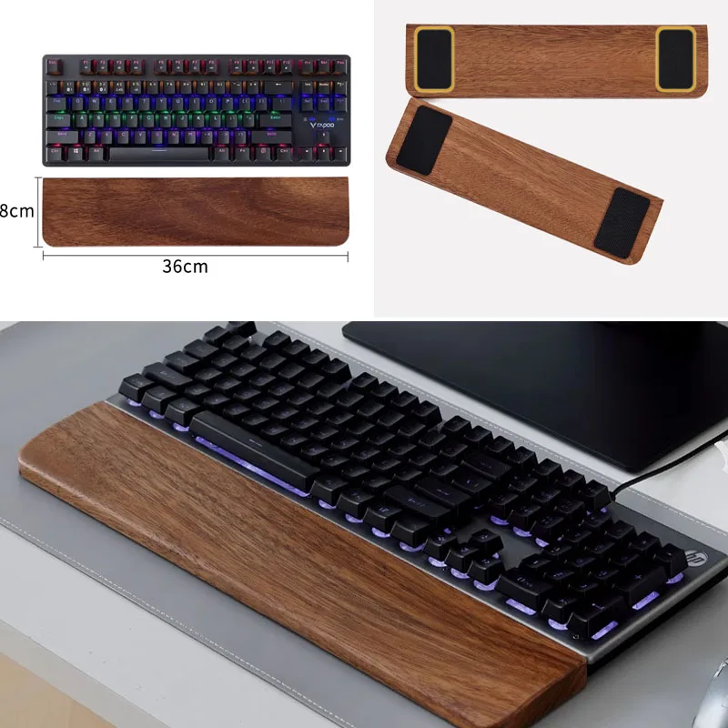 Solid Wood Keyboard Palm Rest  - مراجعة Wrist Rest Pad وسعره
