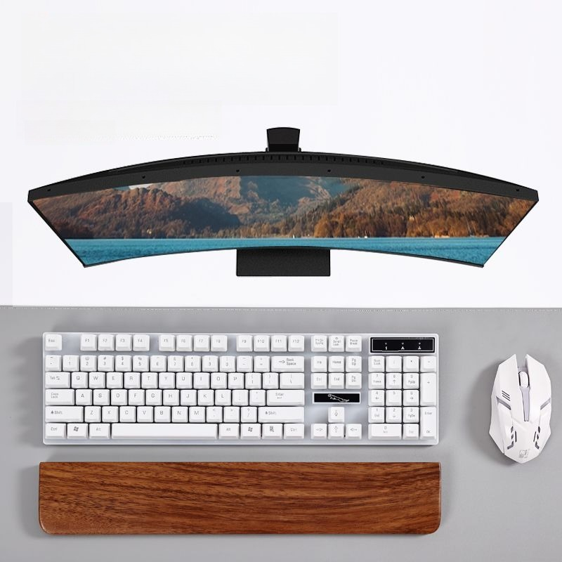 Solid Wood Keyboard Palm Rest  - مراجعة Wrist Rest Pad وسعره