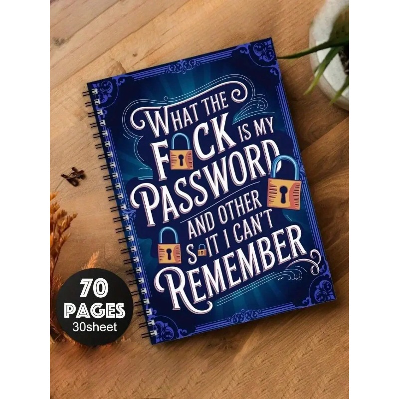 1pc Fun Spiral Password Notebo - مراجعة Home Office Login وسعره