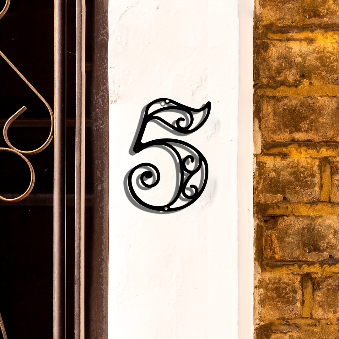 Modern Metal House Number Sign - مراجعة Home Office Number وسعره