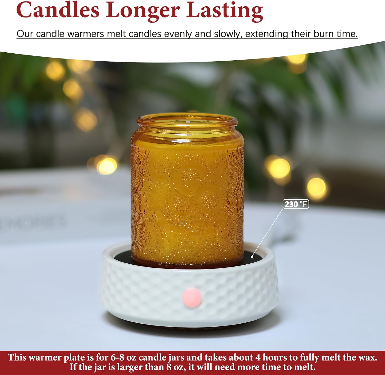 Ceramic Candle Warmer Plate fo - مراجعة Home Office Image وسعره