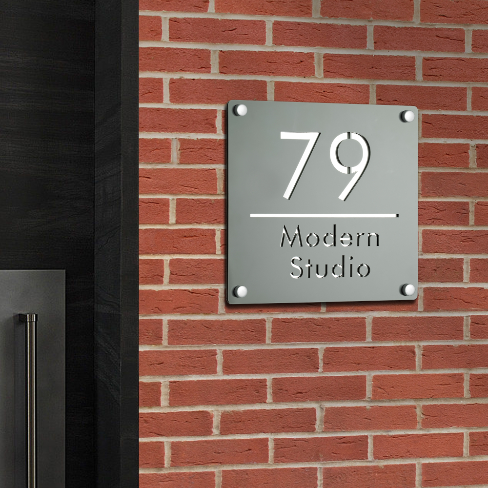 Modern Door Plates Customized  - مراجعة Address Home Office وسعره