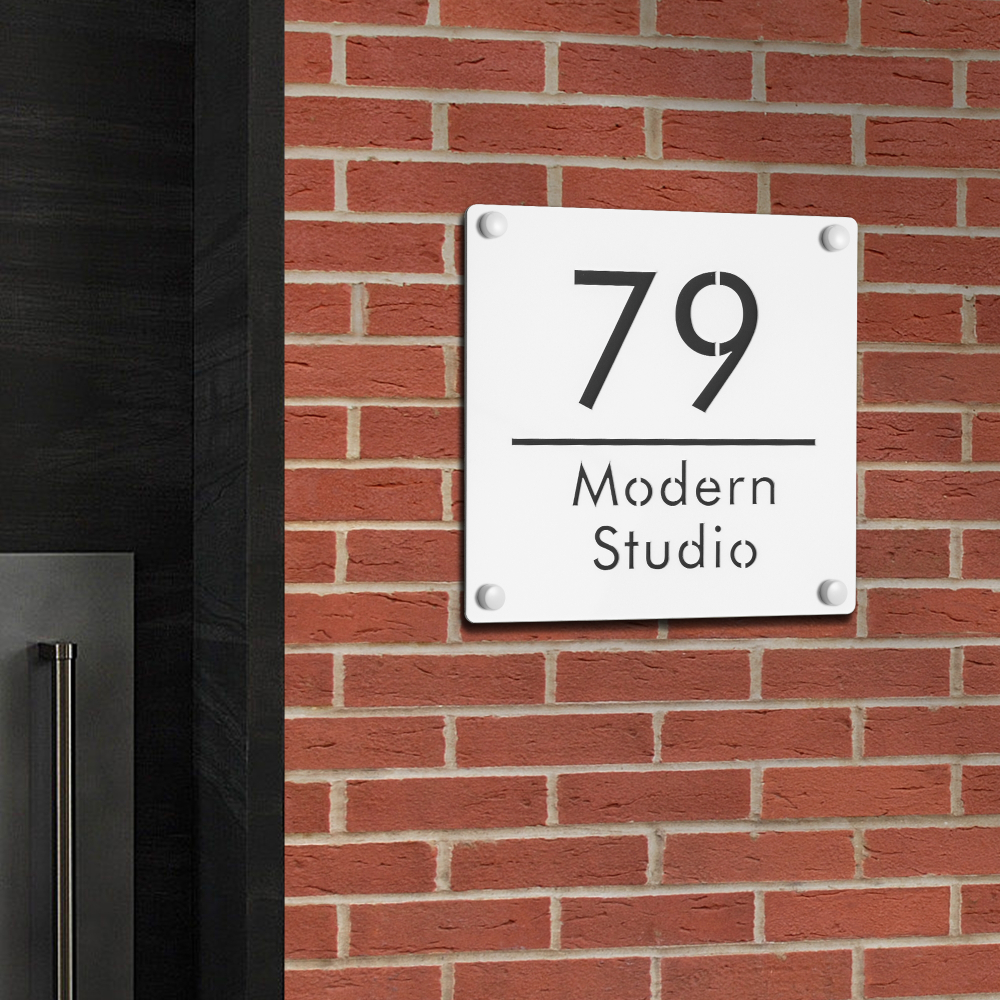 Modern Door Plates Customized  - مراجعة Address Home Office وسعره