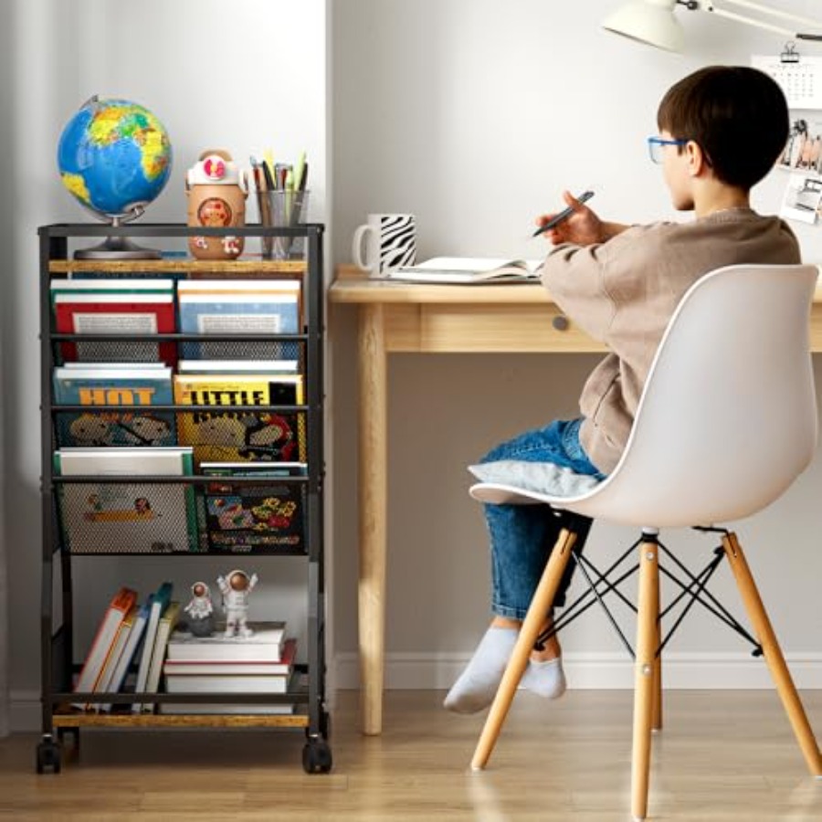 8 Tier Rolling Book Cart with  - مراجعة Rolling File Cart وسعره