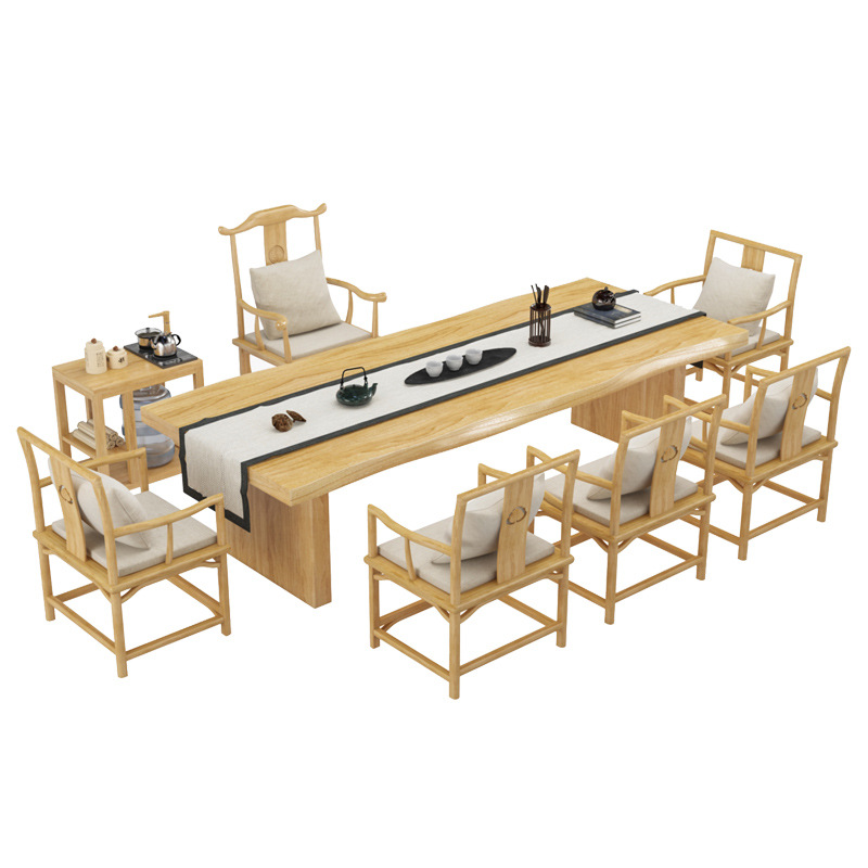 Pure solid wood tea table and  - مراجعة Home Office Login وسعره