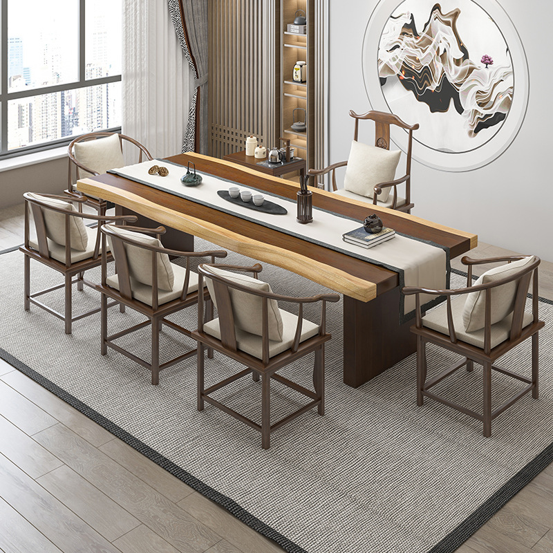Pure solid wood tea table and  - مراجعة Home Office Login وسعره