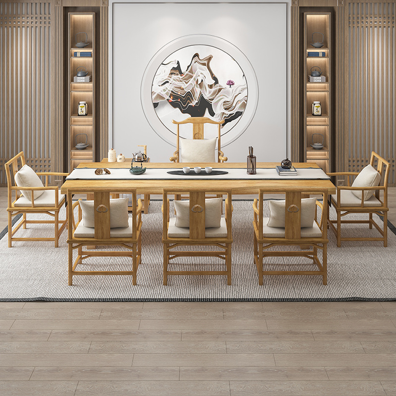 Pure solid wood tea table and  - مراجعة Home Office Login وسعره