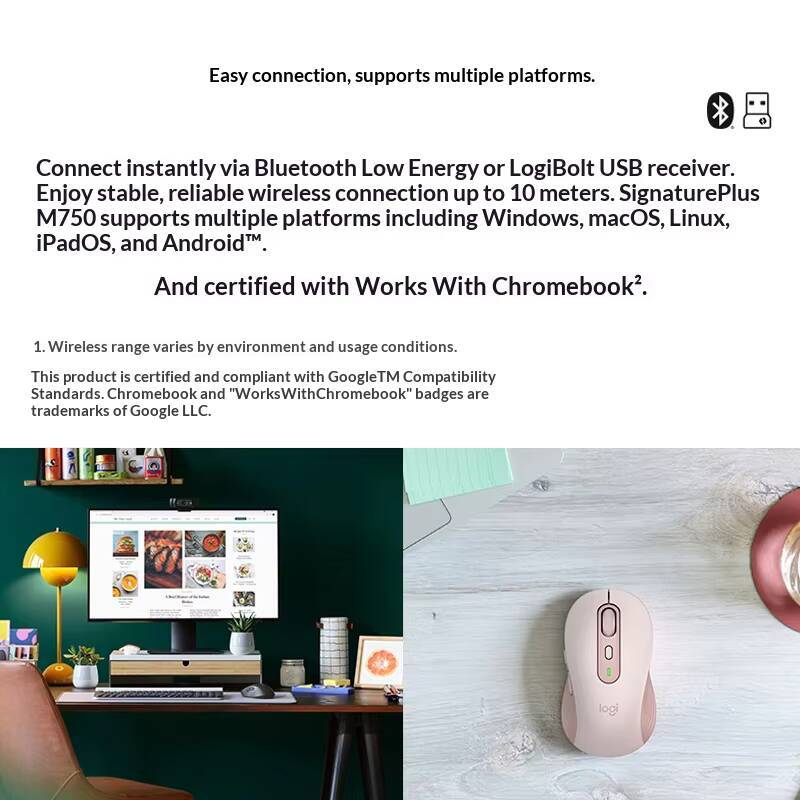 Logitech M750 Ergonomic Blueto - مراجعة Home Office For Mac وسعره
