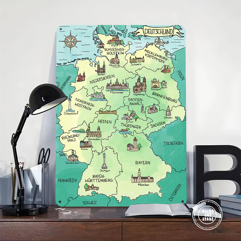 Aquarell Deutschland Karte Per - مراجعة Home Office Deutschland وسعره