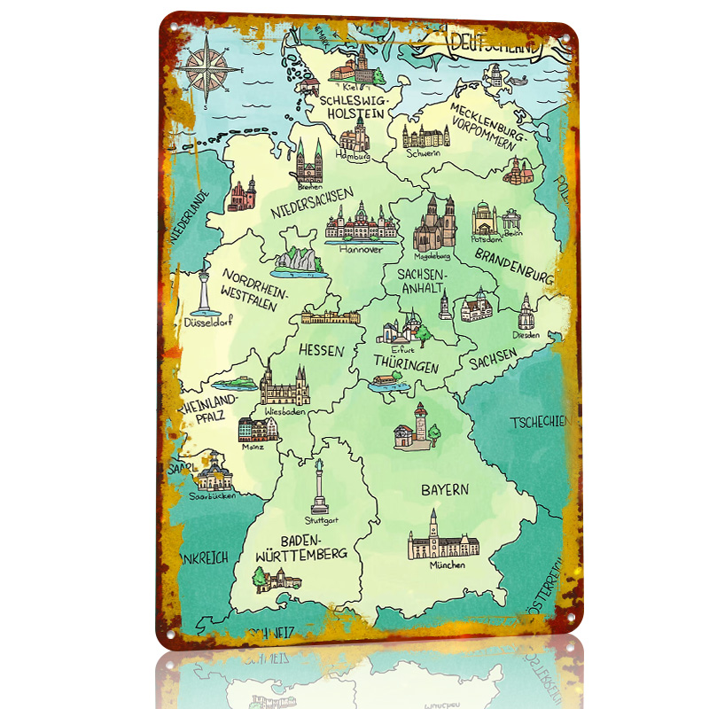 Aquarell Deutschland Karte Per - مراجعة Home Office Deutschland وسعره