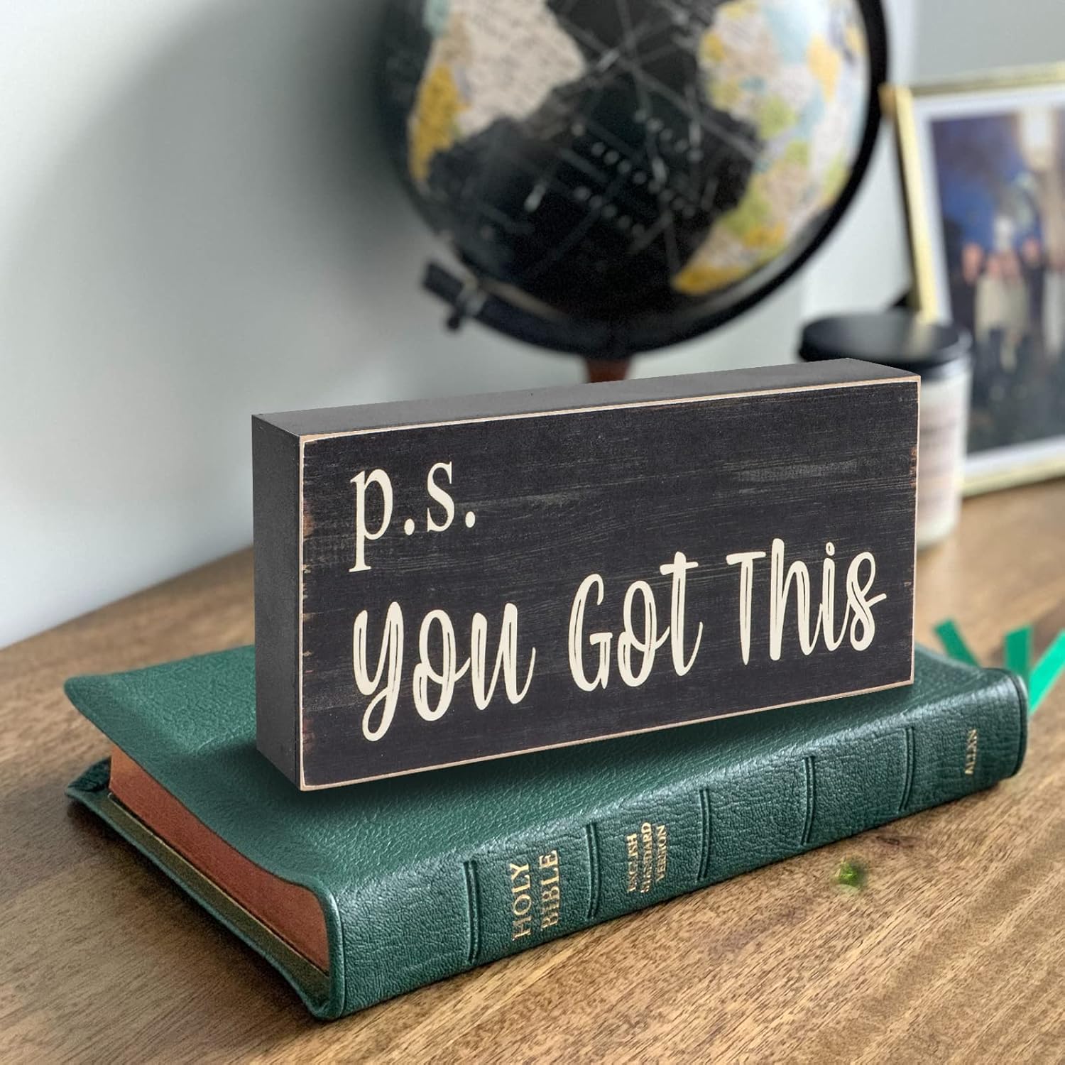 Motivational Desk Decor Black  - مراجعة Home Office Image وسعره