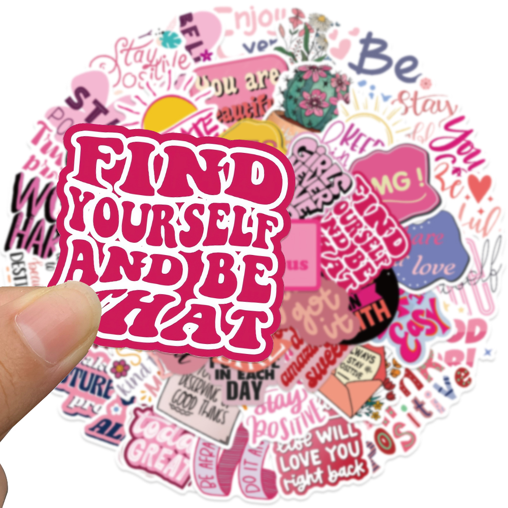 50pcs Pink Inspirational Phras - مراجعة Home Office Quotes وسعره