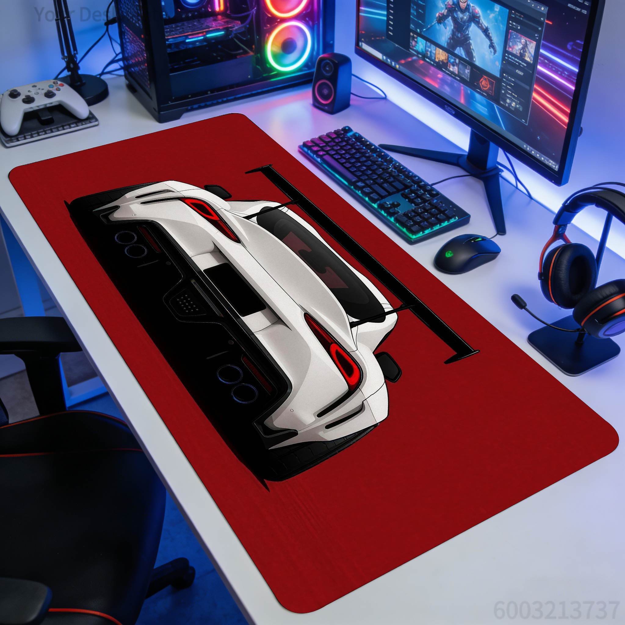 Car-Themed Gaming Mouse Pad -  - مراجعة Mousepad Xl Extended وسعره