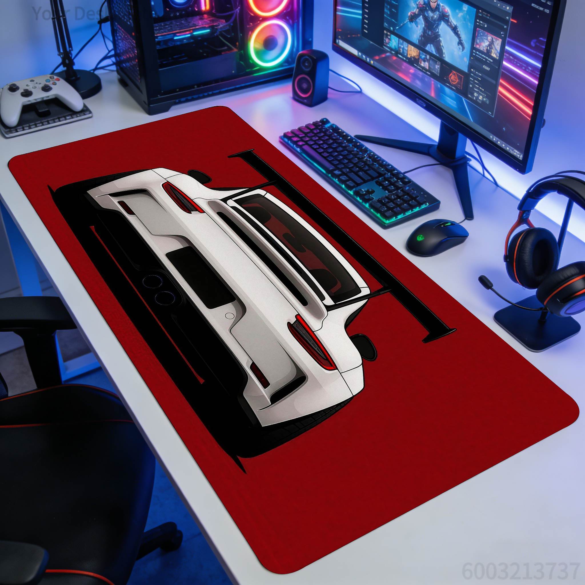 Car-Themed Gaming Mouse Pad -  - مراجعة Mousepad Xl Extended وسعره