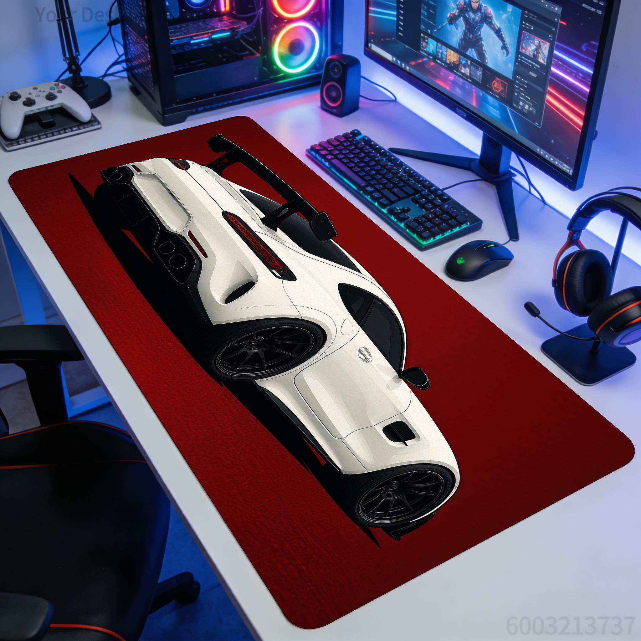 Car-Themed Gaming Mouse Pad -  - مراجعة Mousepad Xl Extended وسعره