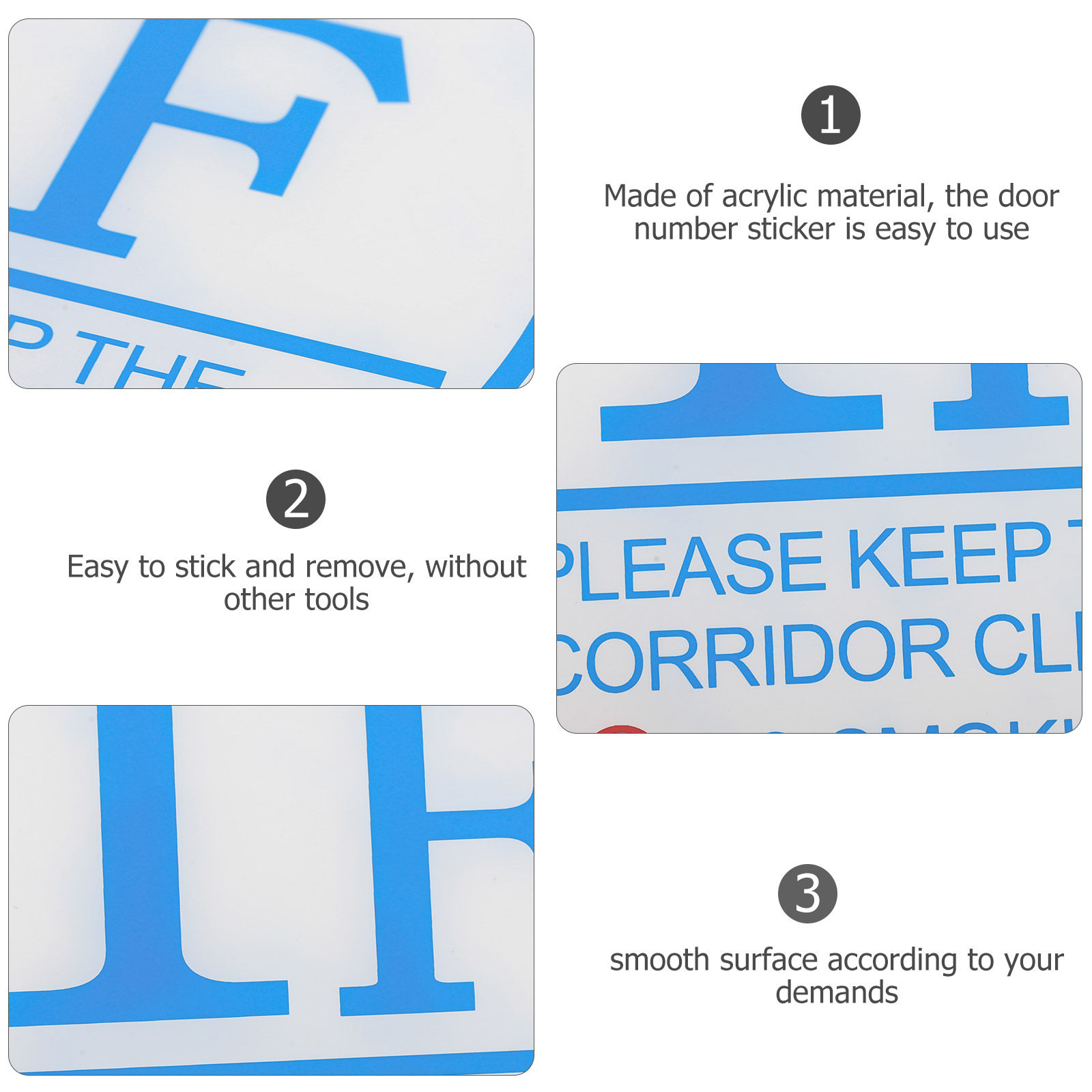 Large Acrylic Floor Number Sti - مراجعة Home Office Number وسعره